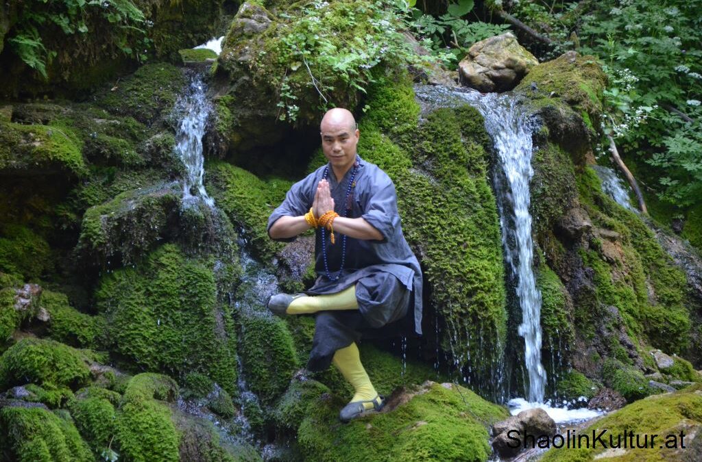 Qi Gong die 8 Brokate mit Shaolin Mönch Grossmeister Shi Yan Liang